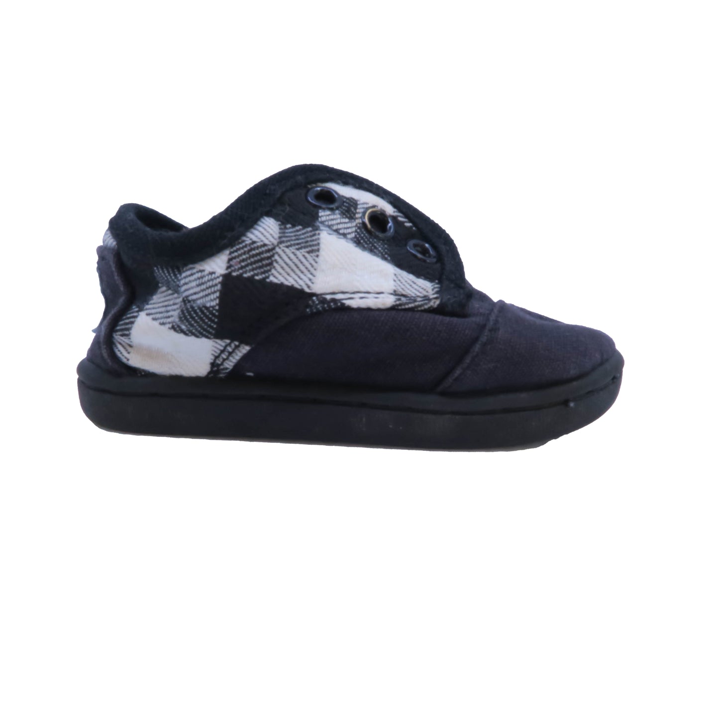 Toms Boys Black | White Shoes Size: 4 Infant Black | White