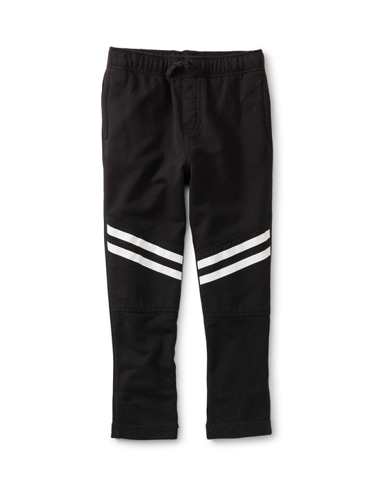 Tea Collection Boys Black | White Casual Pants Size: 12 Years Black | White