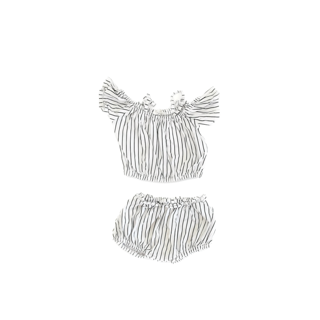 Jessica Simpson Girls Black | White Apparel Sets Size: 18 Months Black | White