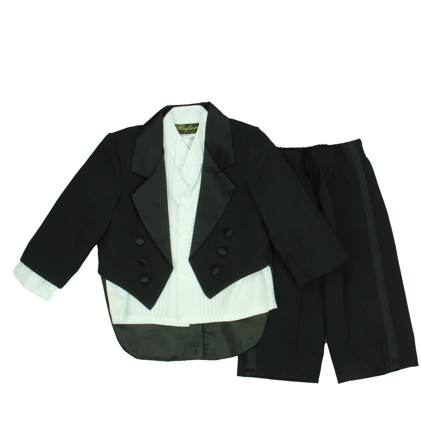 Rafael Boys Black | White Apparel Sets Size: *12-18 Months Black | White