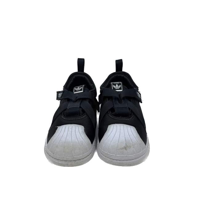 Adidas Girls Black | White Sneakers Size: 9 Toddler Black | White