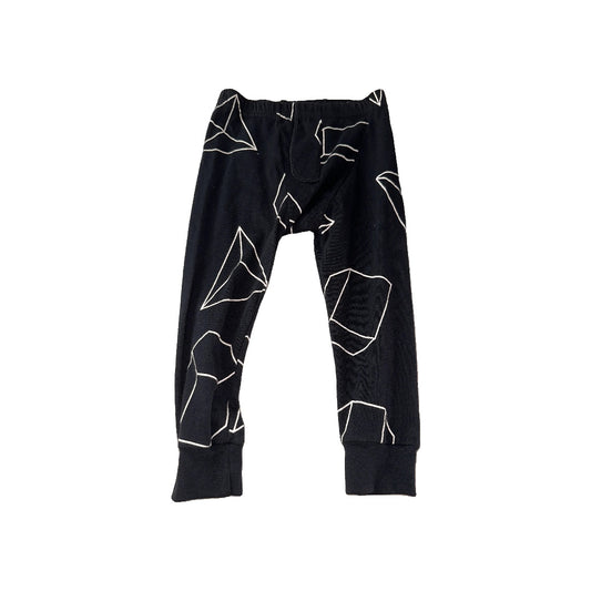 Nununu Unisex Black | Wool White | Shapes Pants Size: 18-24 months Black | Wool White | Shapes