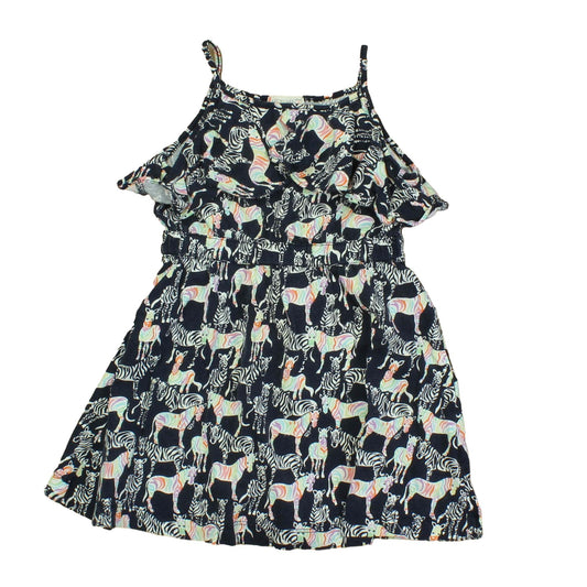 Crewcuts Girls Black | Zebras Dress Size: 2T