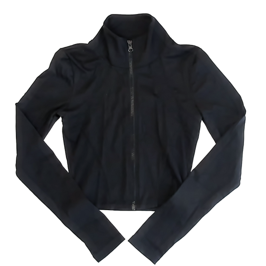 Forever 21 Girls Black Zip-Up Sportswear Size: 12 Years Black Zip-Up