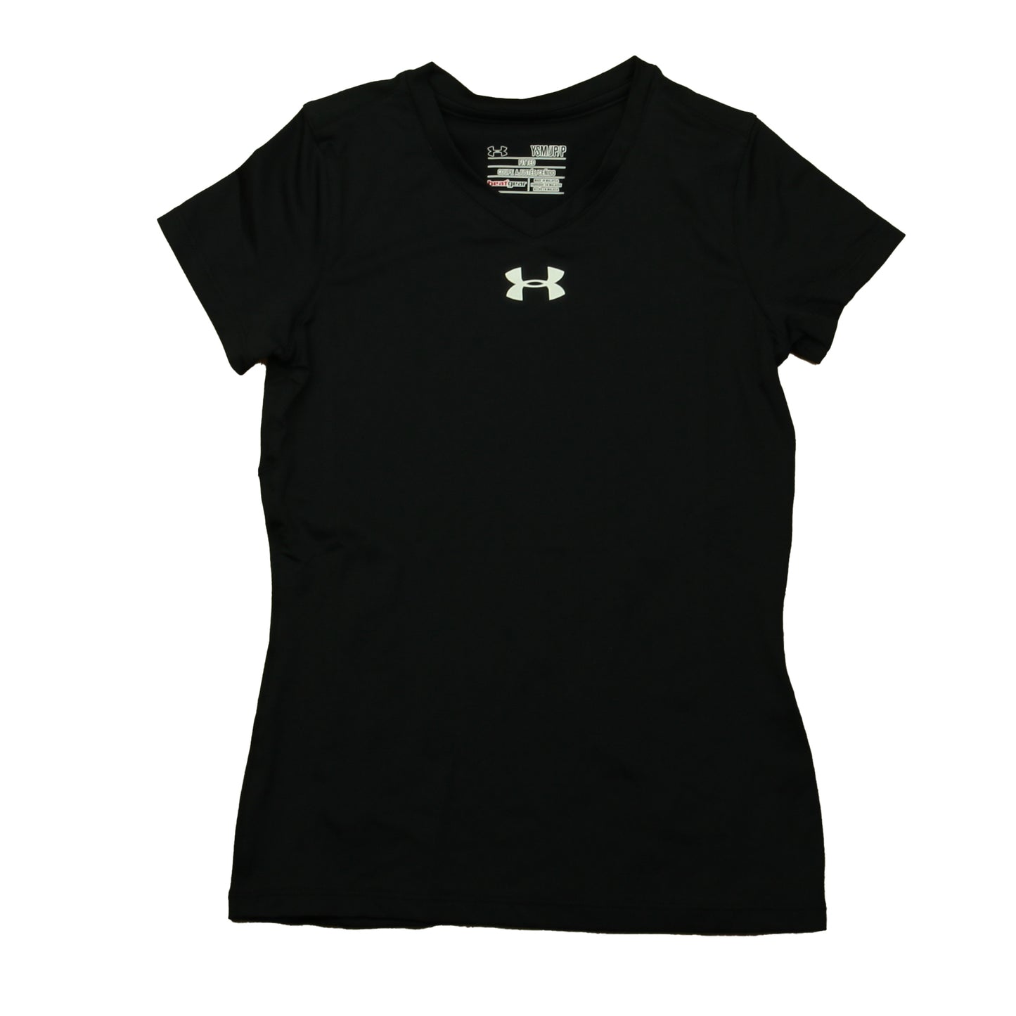 Under Armour Girls Black Athletic Top Size: 6-7 Years