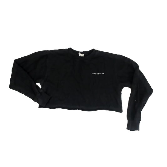 L.A. Hearts Girls Black Sweatshirt Size: Small Black