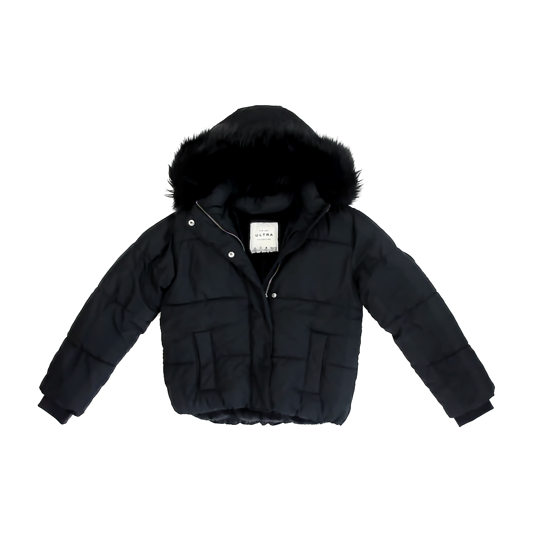 Abercombie & Fitch Girls Black Winter Coat Size: 11/12 Black