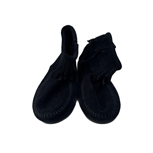 Minnetonka Girls Black Booties Size: 1 Black