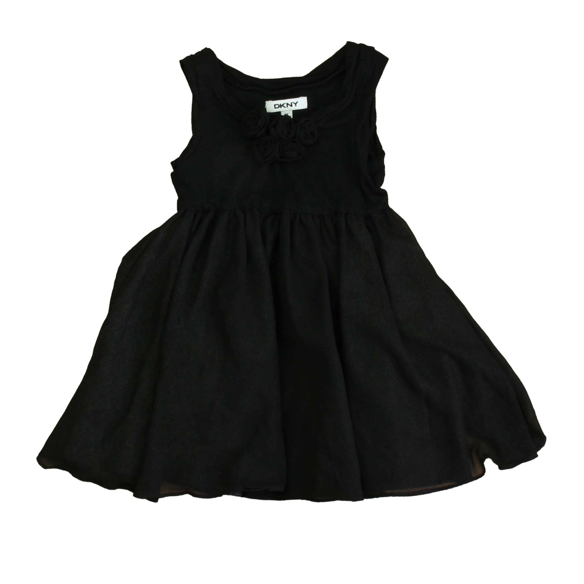 DKNY Girls Black Dress Size: 2T Black
