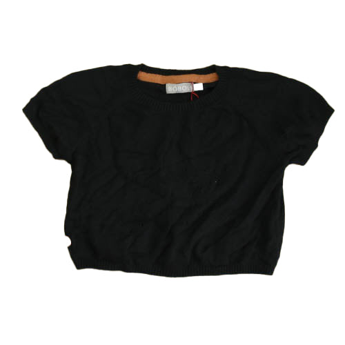 Boboli Girls Black Sweater Size: 6 Years