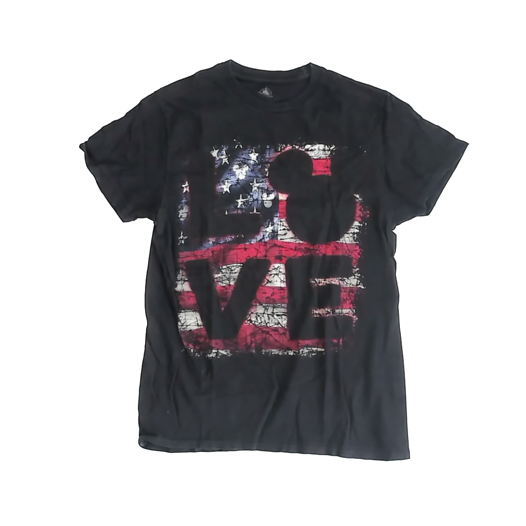 Disney Boys Black T-Shirt Size: *Adult M Black