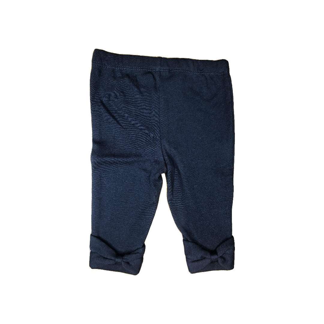 Carters Girls Black Pants Size: 0-3 months Black