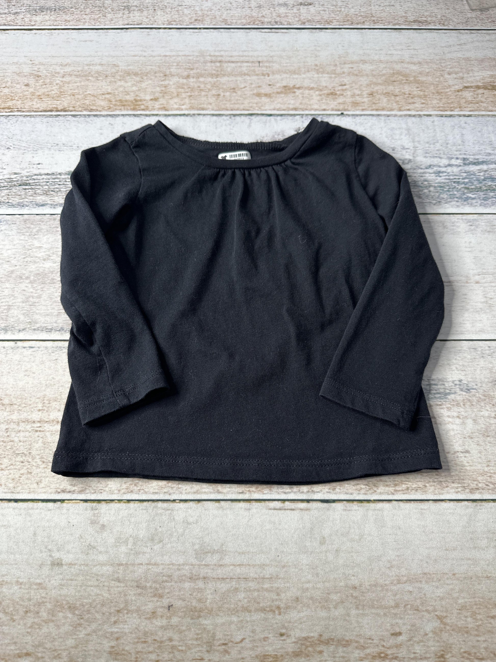 Harper Canyon Girls Black Long Sleeve Shirt Size: 18 months Black