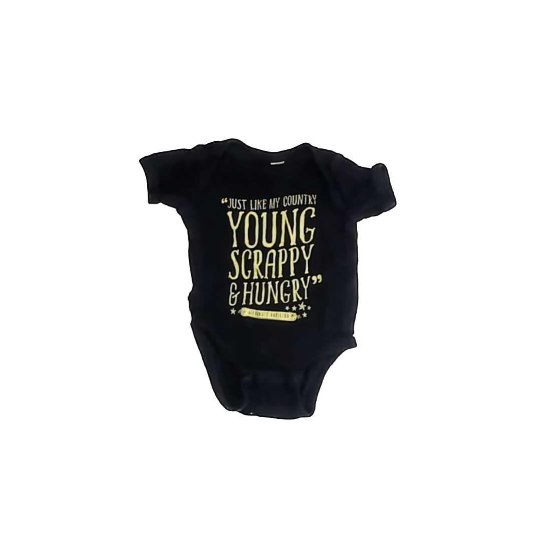 Hamilton Unisex Black Onesie Size: 6 Months Black
