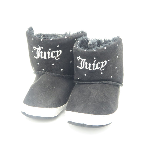 Juicy Couture Girls Black Booties Size: *18-24 Months Black
