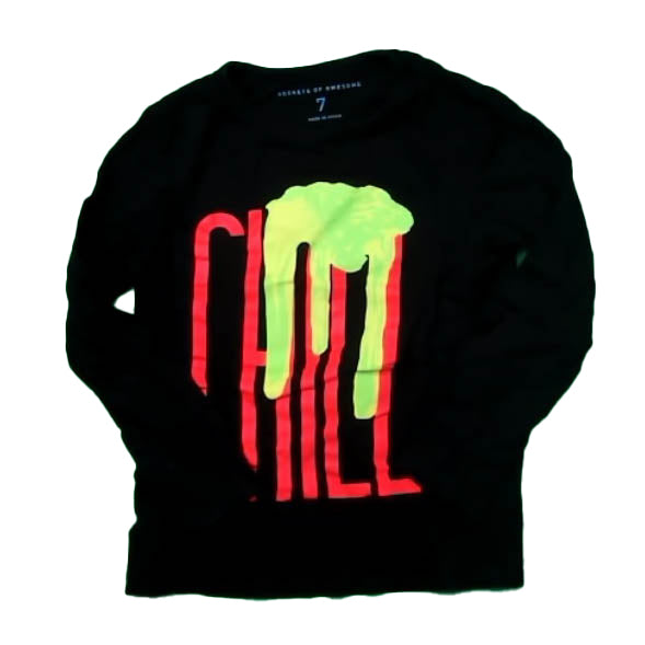 Rockets Of Awesome Boys Black Long Sleeve T-Shirt Size: 7 Years Black