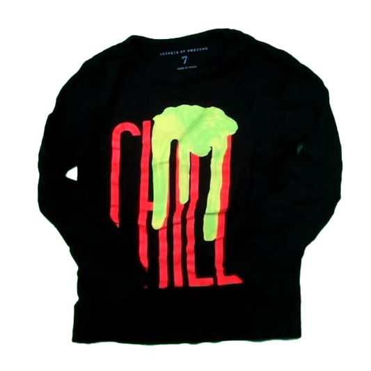 Rockets Of Awesome Boys Black Long Sleeve T-Shirt Size: 7 Years Black