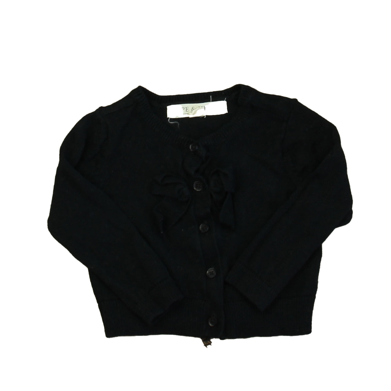 Hope & Henry Girls Black Cardigan Size: 6-12 Months Black