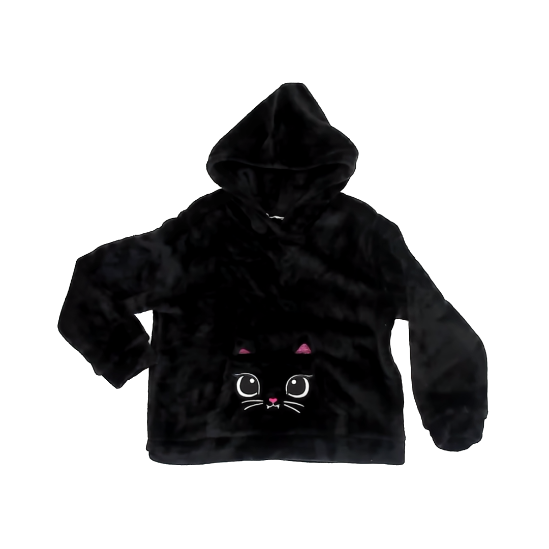 H&M Girls Black Hoodie Size: 6 Years Black