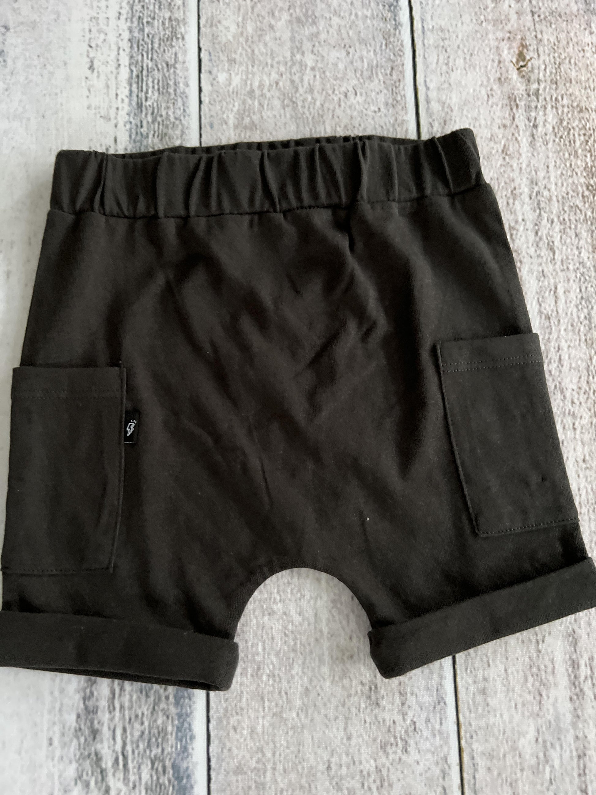 Mini Heroes Boys Black Shorts Size: 12 months Black