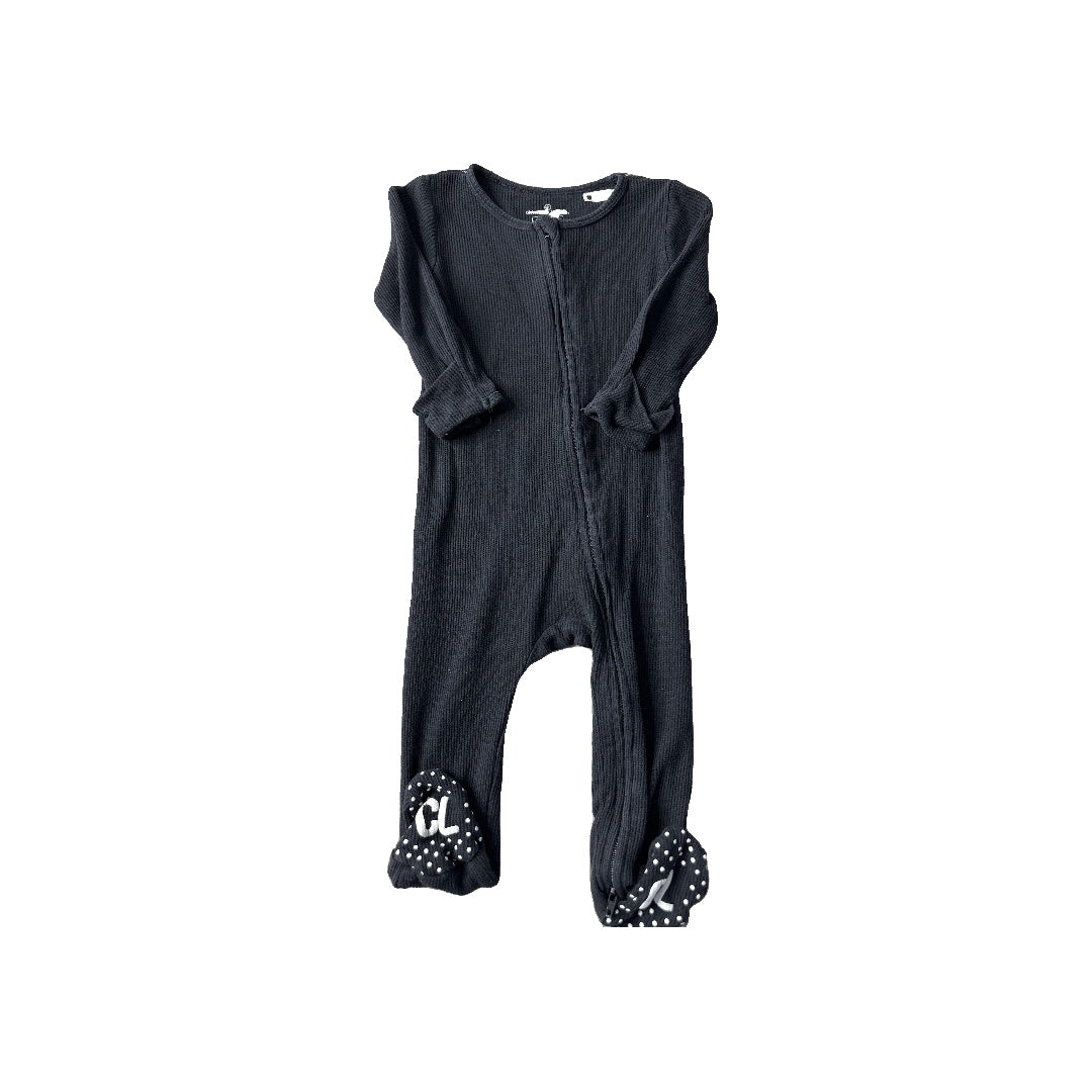 Caden Lane Unisex Black Pajamas Size: 6-12 months Black