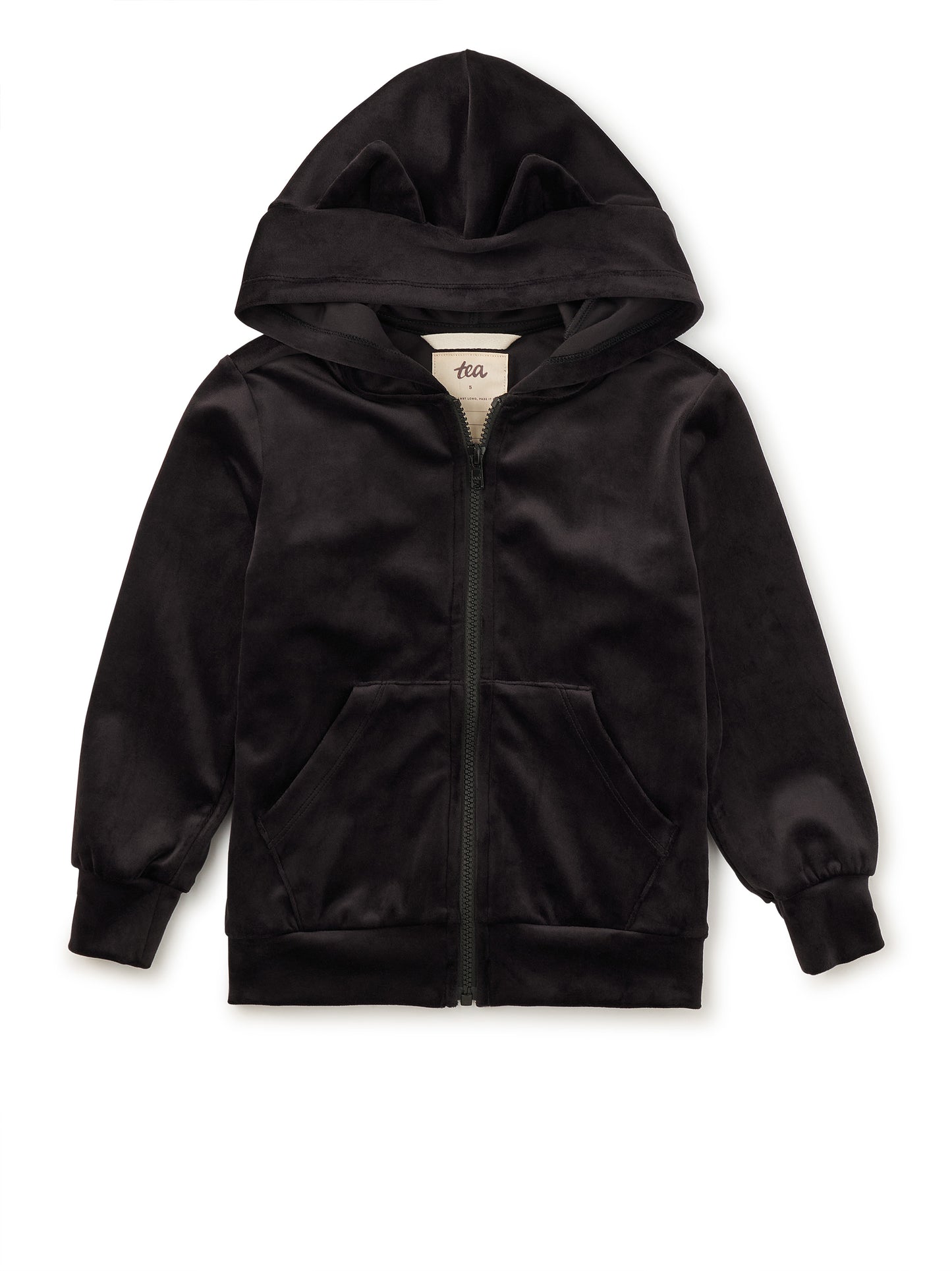 Tea Collection Girls Black Hoodie Size: 5T Black