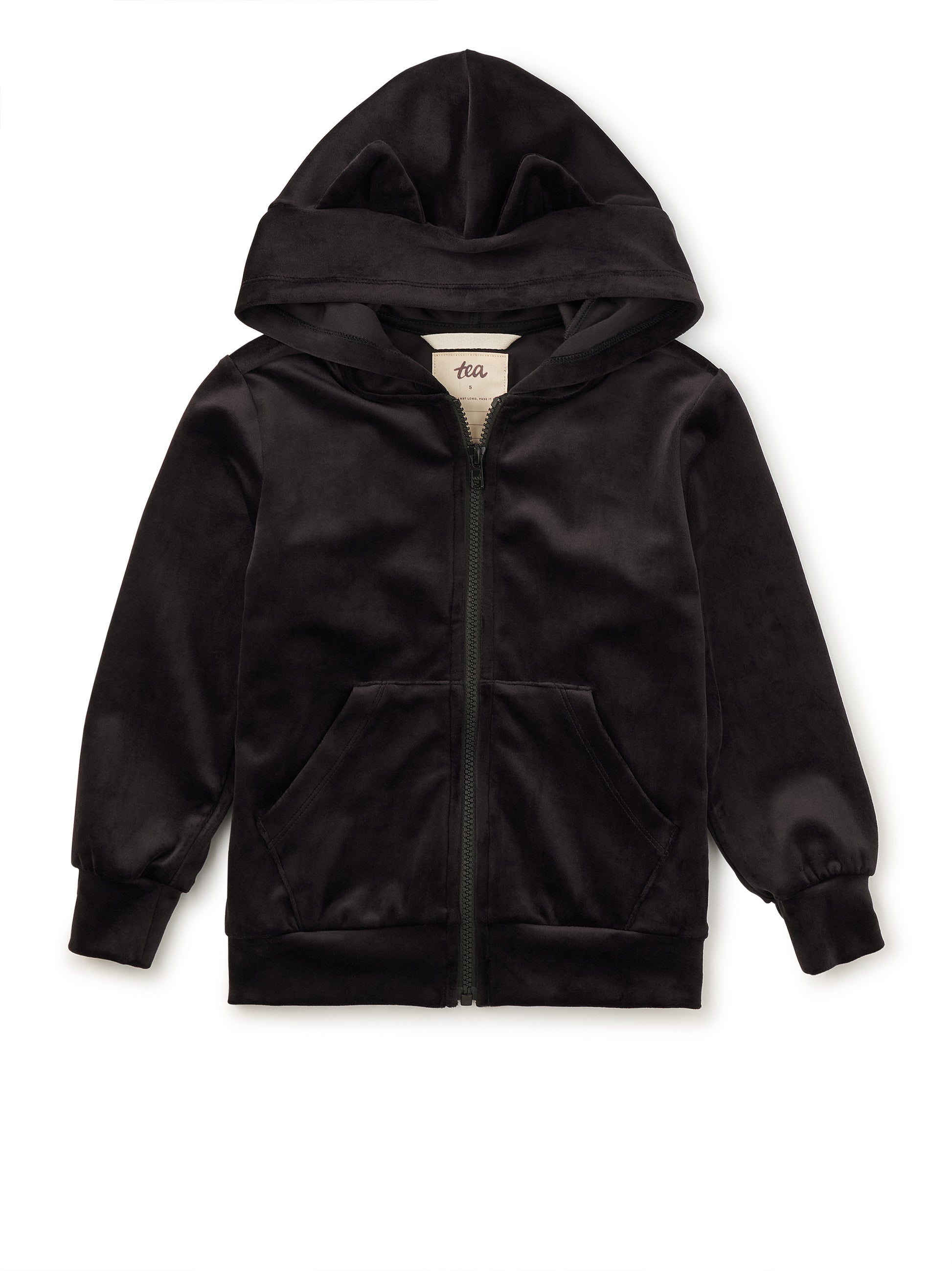 Tea Collection Girls Black Hoodie Size: 5T Black