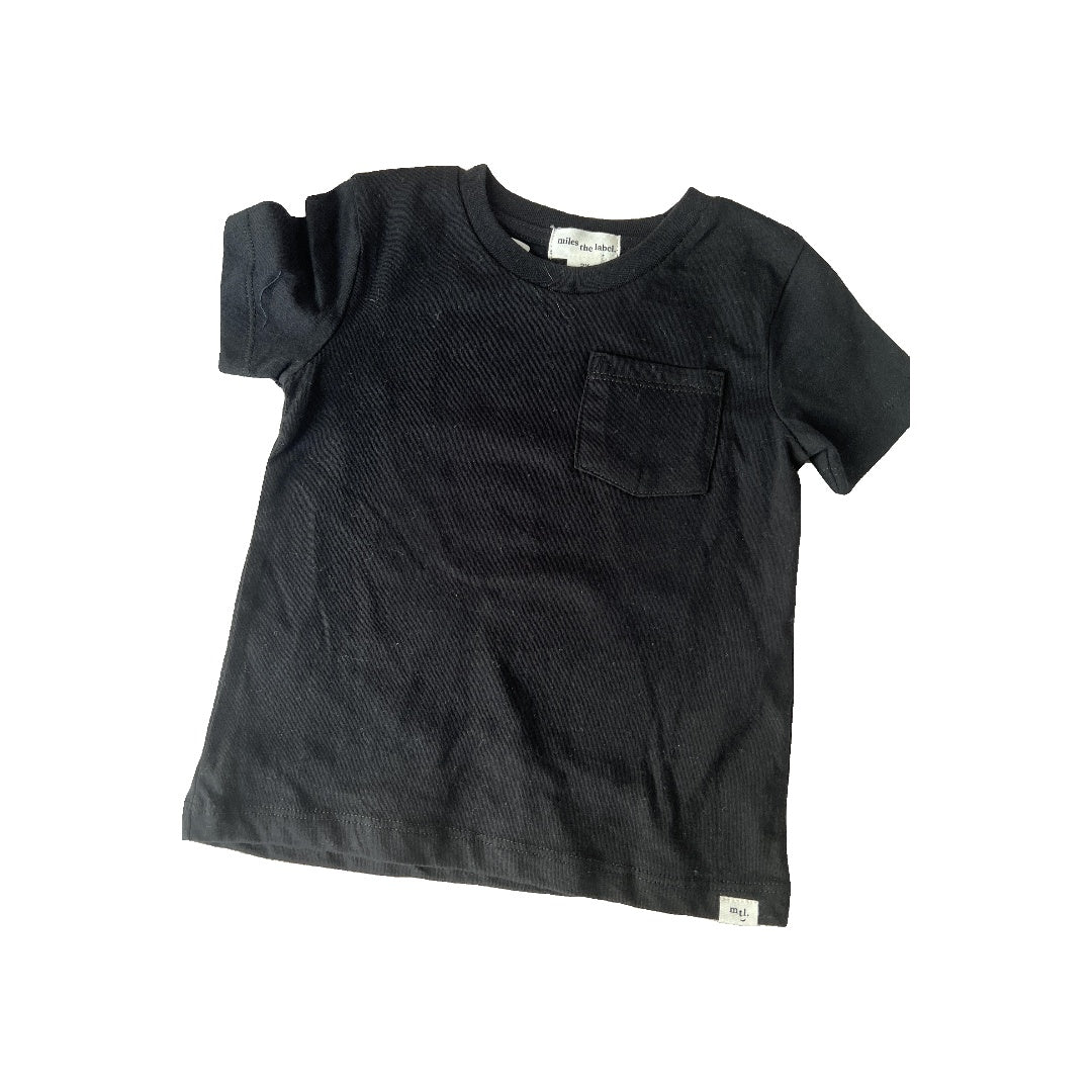 Miles Boys Black Long Sleeve Shirt Size: 2T Black
