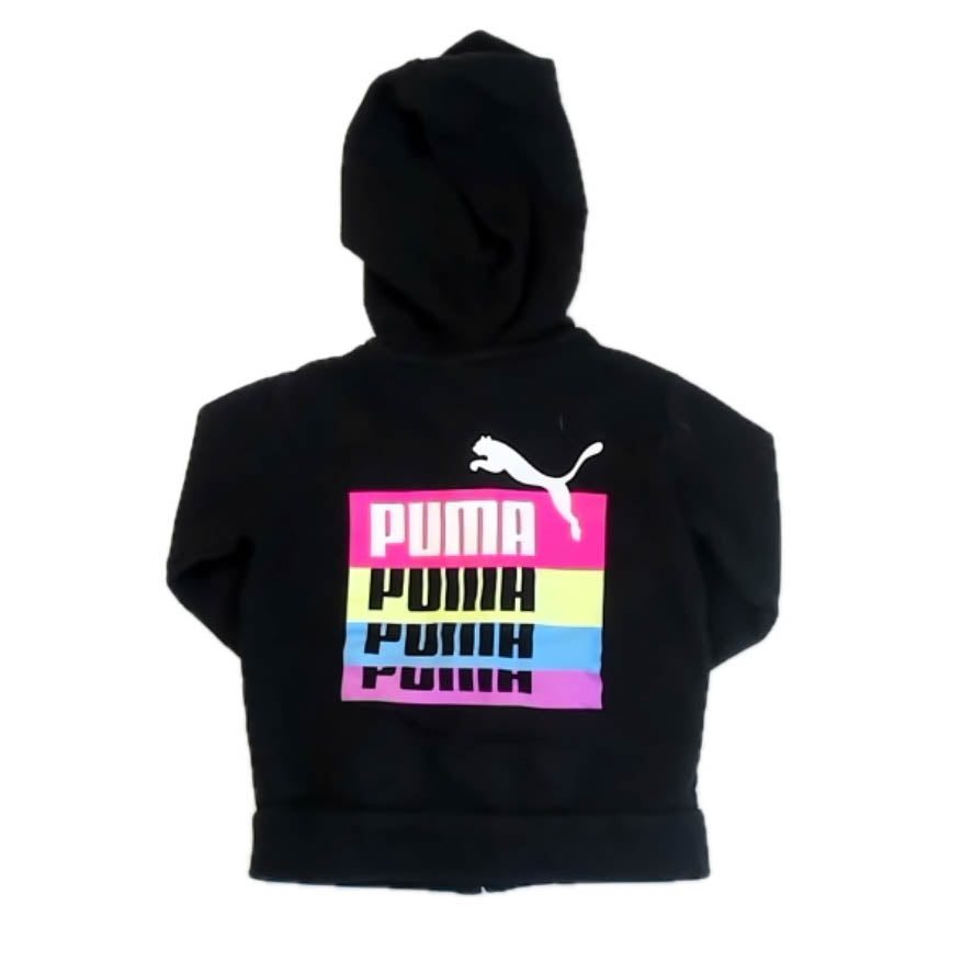 Puma Girls Black Hoodie Size: 4T Black