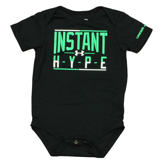 Under Armour Girls Black Onesie Size: 6-9 Months Black