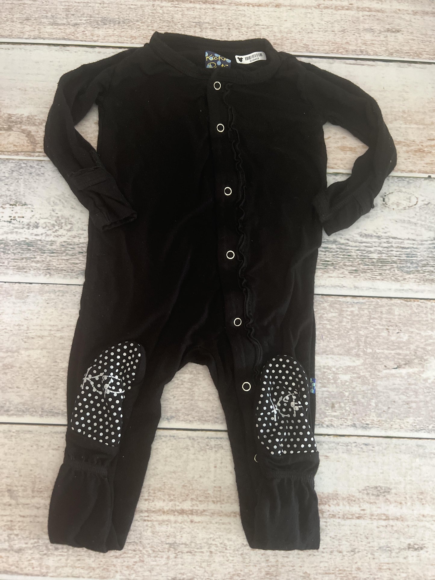 KicKee Pants Girls Black Pajamas Size: 9-12 Months Black