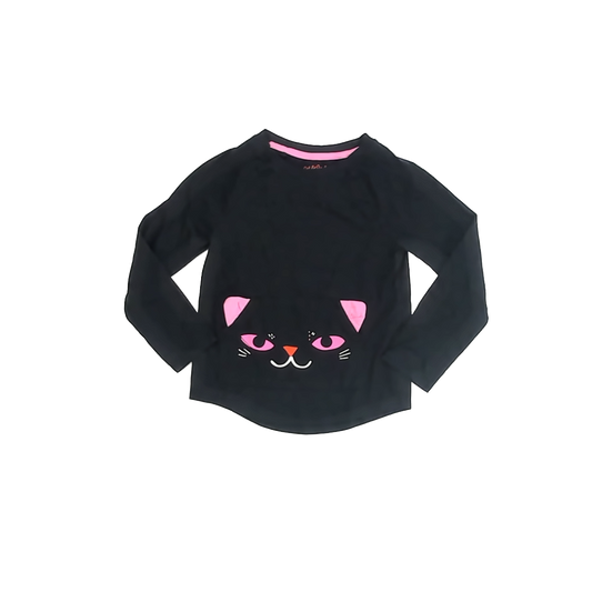 Cat & Jack Girls Black Long Sleeve T-Shirt Size: 5T Black