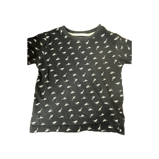 Boys Black Short Sleeve Shirt Size: 3T Black