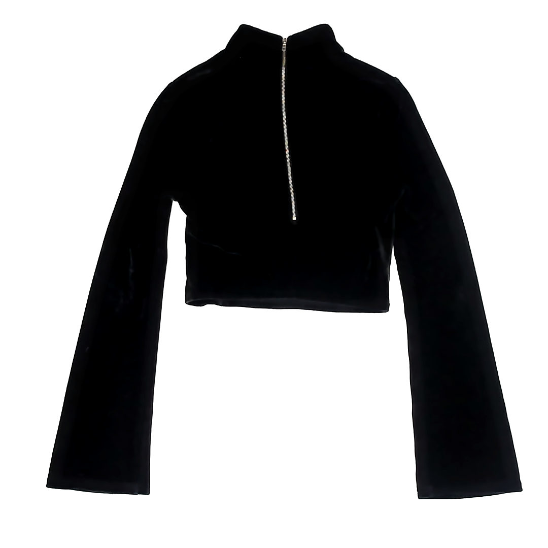 Essue Girls Black Long Sleeve Shirt Size: S Black