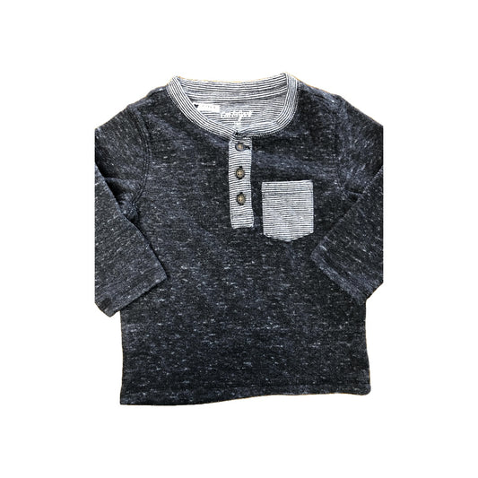 Cat & Jack Boys Black Long Sleeve T-Shirt Size: 18 months Black