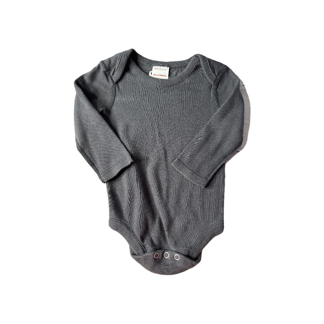 Hanna Andersson Unisex Black Onesie Size: 6-12 months Black