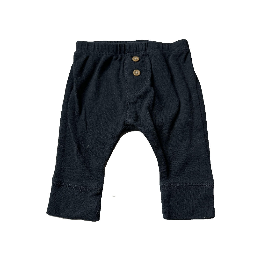 Carters Unisex Black Pants Size: 3 months Black