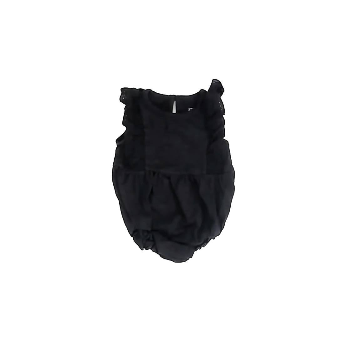 Gap Girls Black Onesie Size: 3-6 Months Black