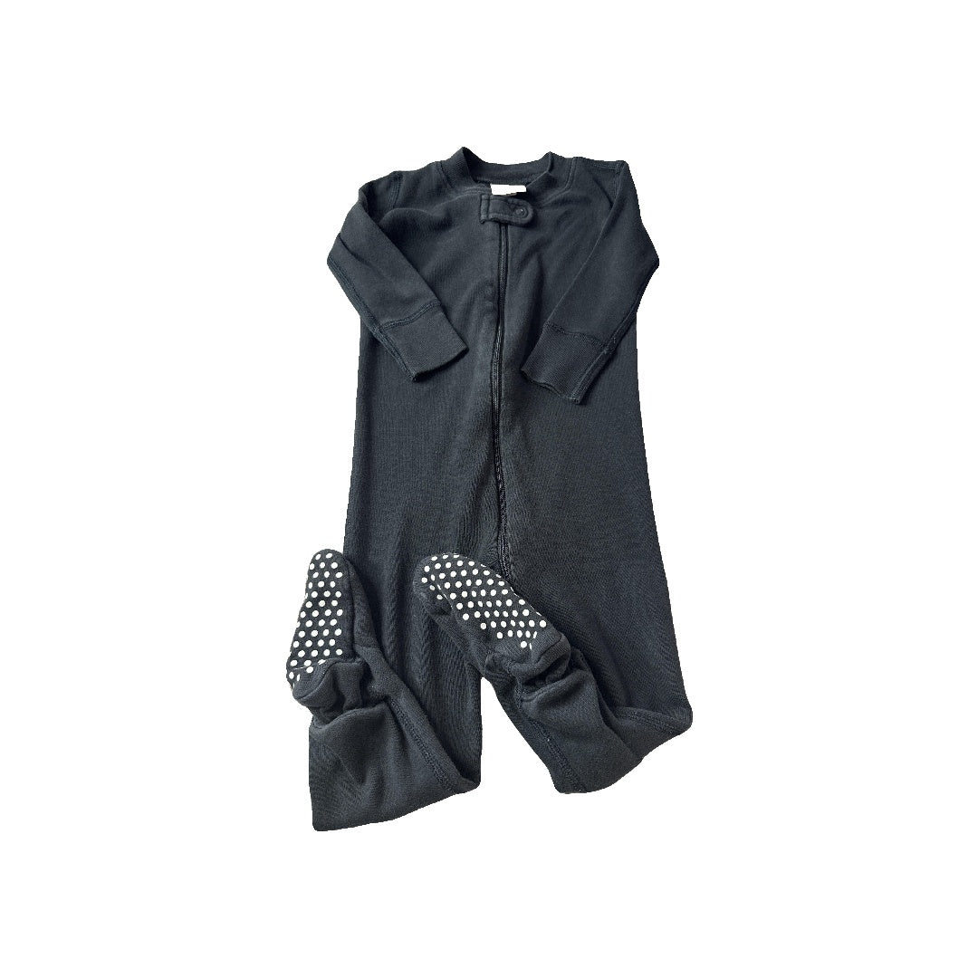 Hanna Andersson Unisex Black Pajamas Size: 6-12 months Black