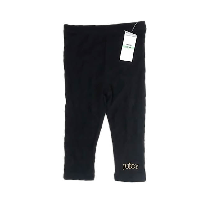 Juicy Couture Girls Black Leggings Size: 18 Months Black