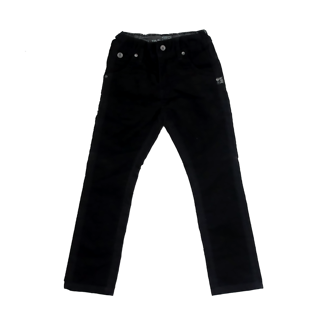 Okaidi Boys Black Corduroy Pants Size: 6 Years Black