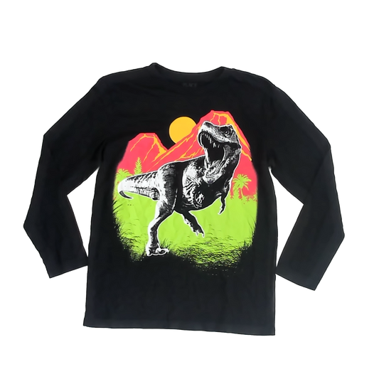 Children's Place Girls Black Long Sleeve T-Shirt Size: 10-12 Years Black
