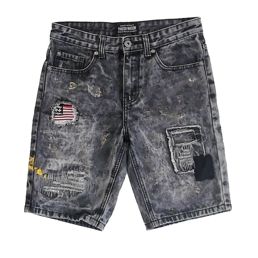 Parish Nation Boys Black Shorts Size: 12 Years Black
