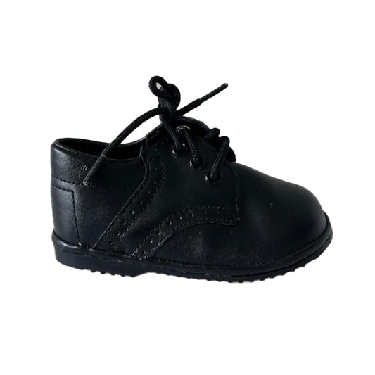 Angel Boys Black Shoes Size: 4 Infant Black