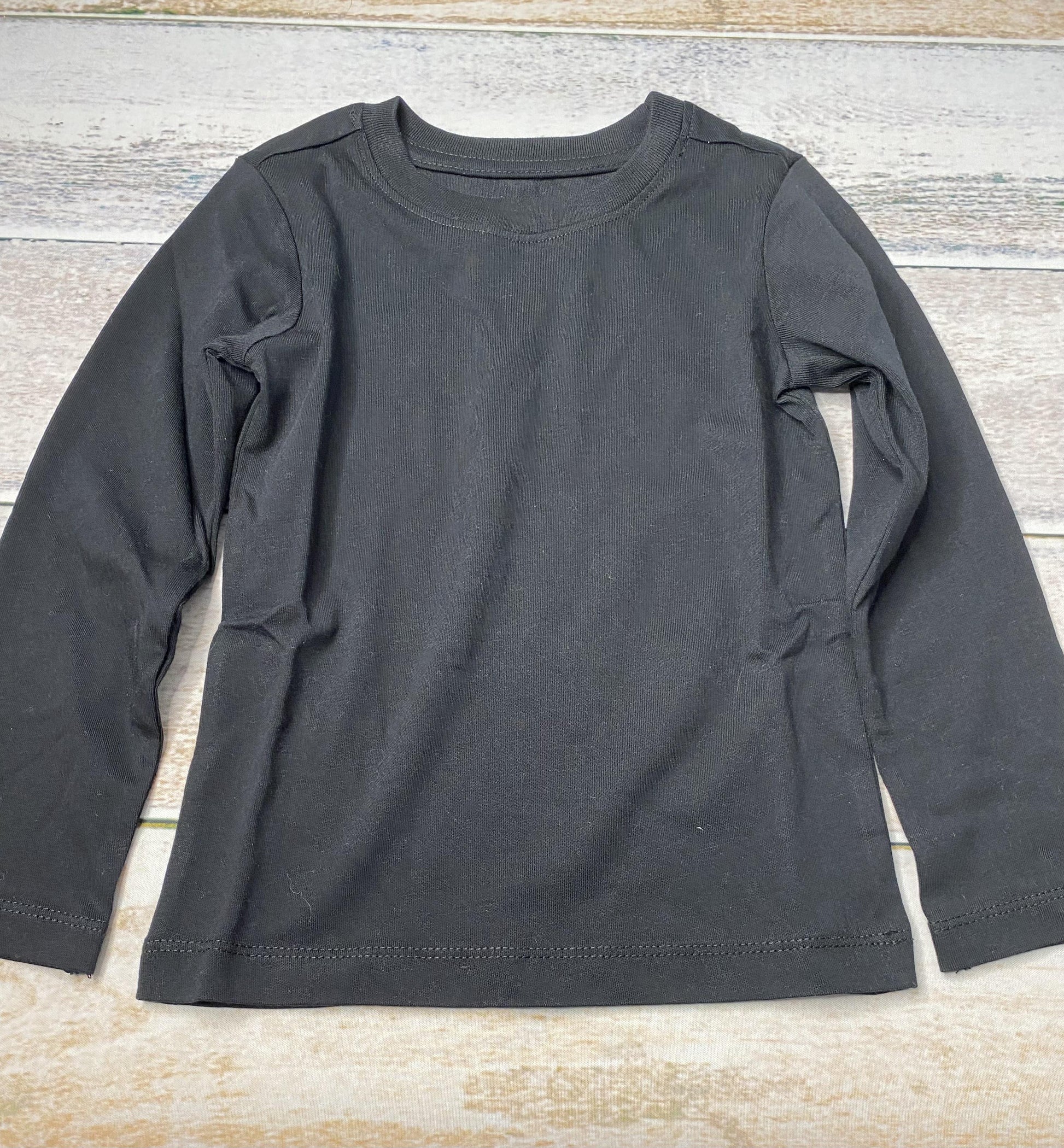 Primary Unisex Black Long Sleeve Shirt Size: 2T Black