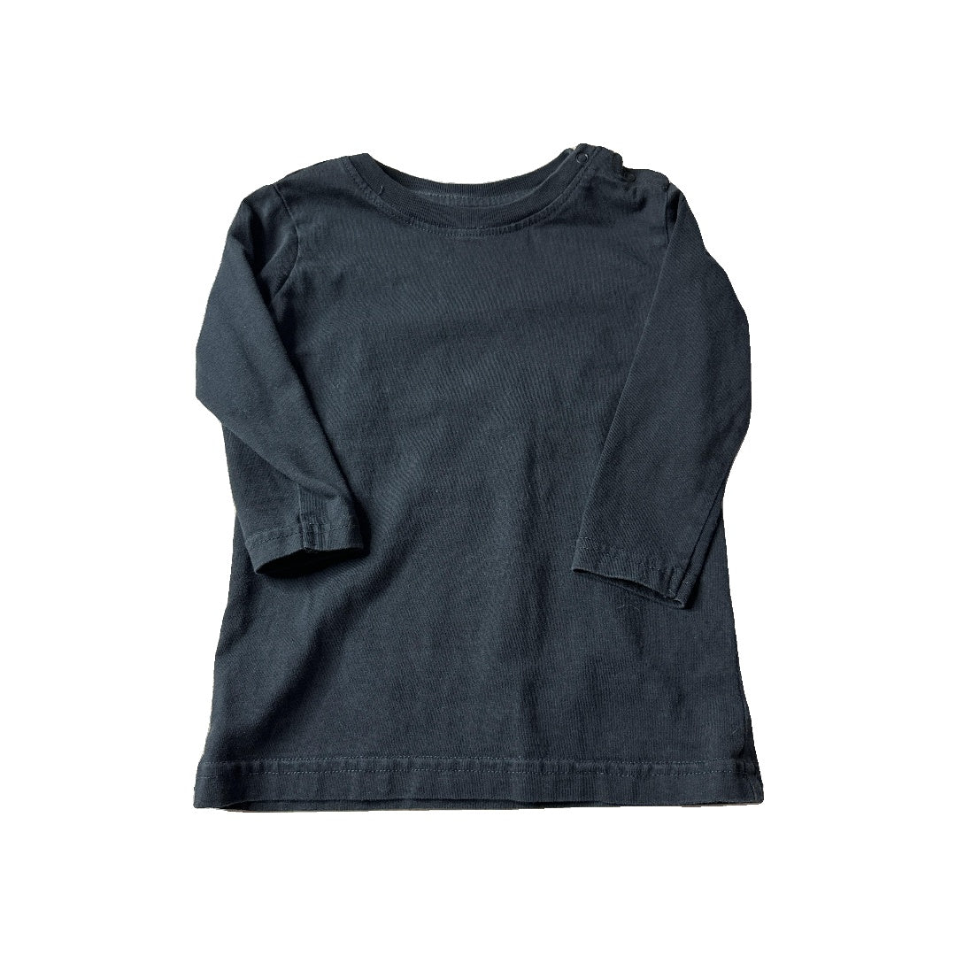 Primary Unisex Black Long Sleeve Shirt Size: 18-24 months Black