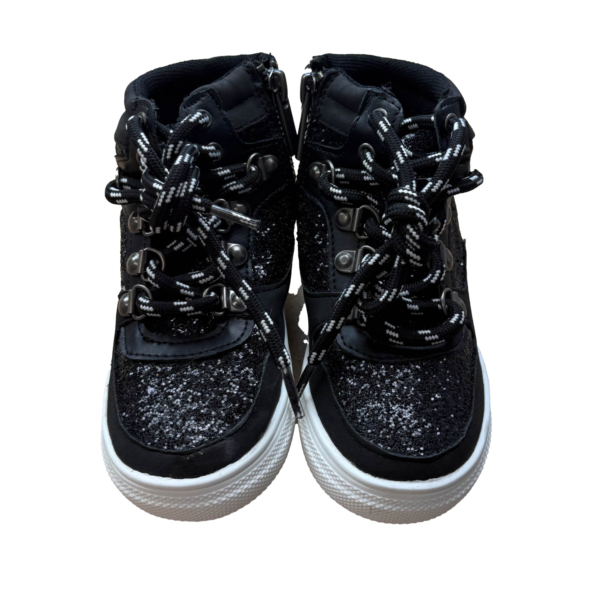 Kidpik Girls Black Sneakers Size: 9 Toddler Black