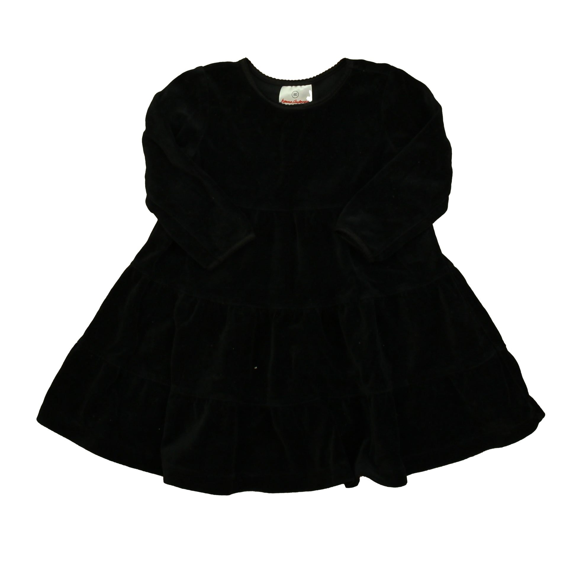 Hanna Andersson Girls Black Dress Size: 18-24 Months Black