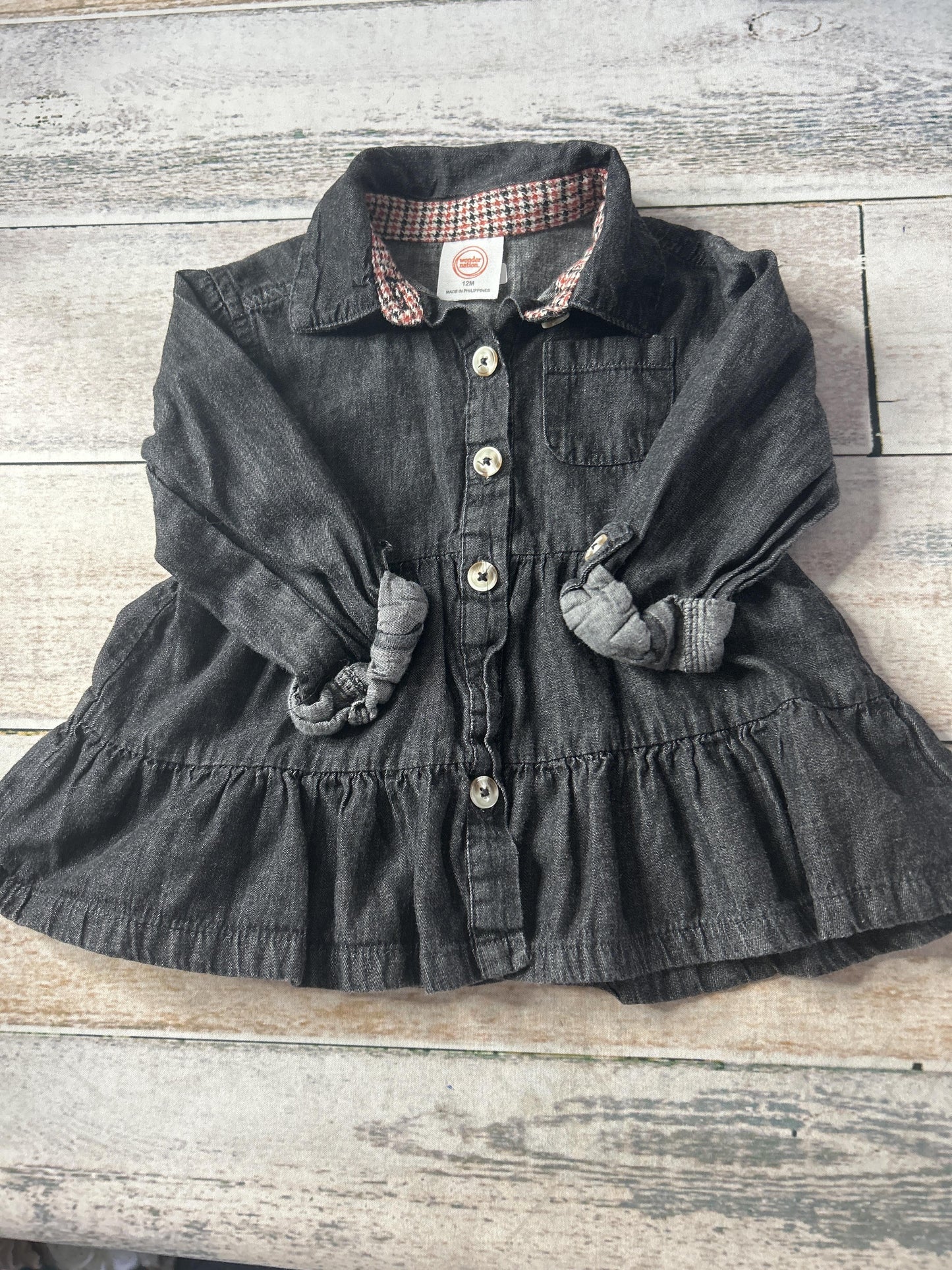 Girls Black Dress Size: 12M Black