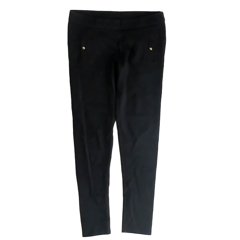 Janie and Jack Girls Black Leggings Size: 10 Years Black